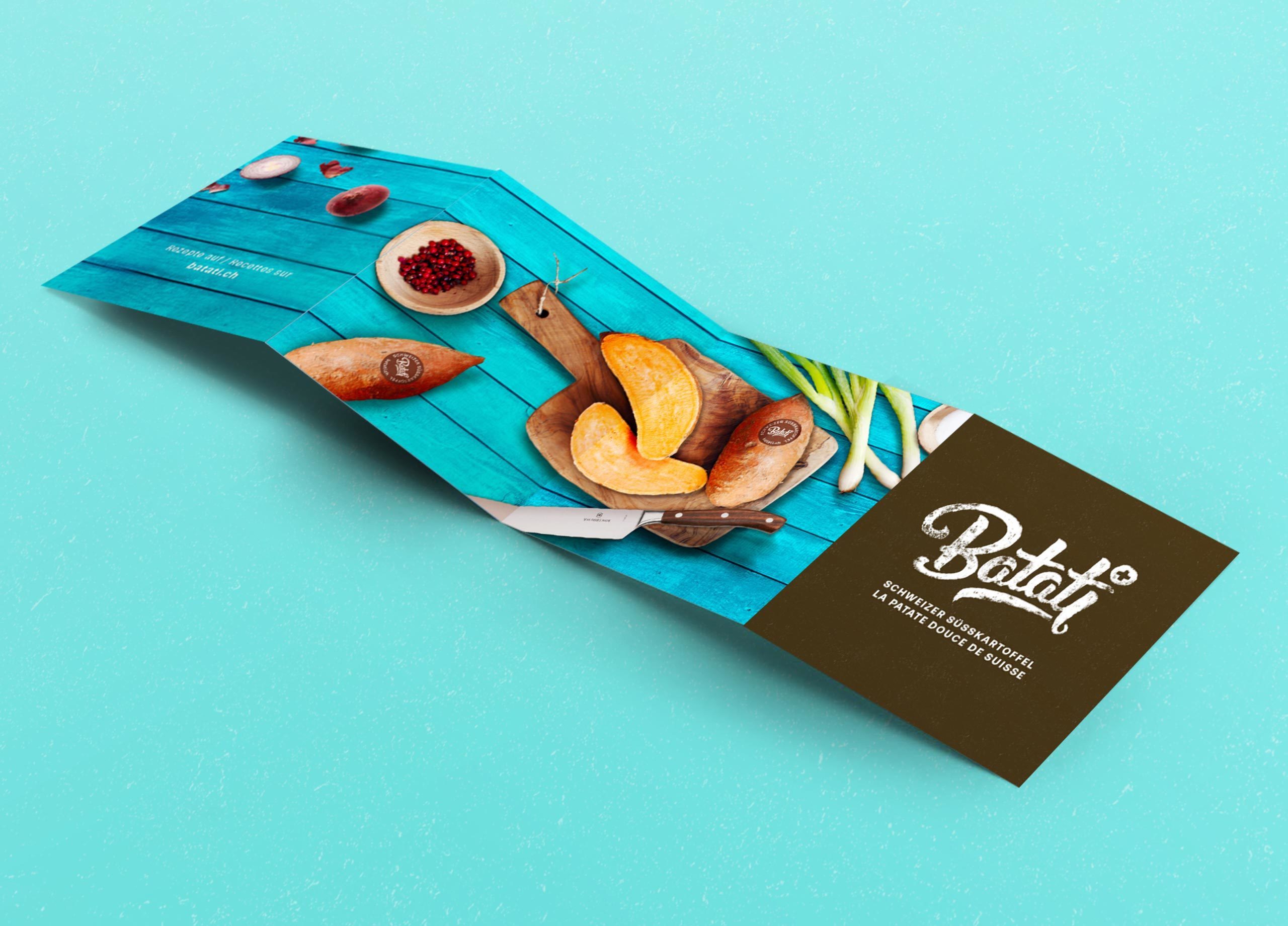 Batati Leporello Recto MHG Bern / Grafikdesign
