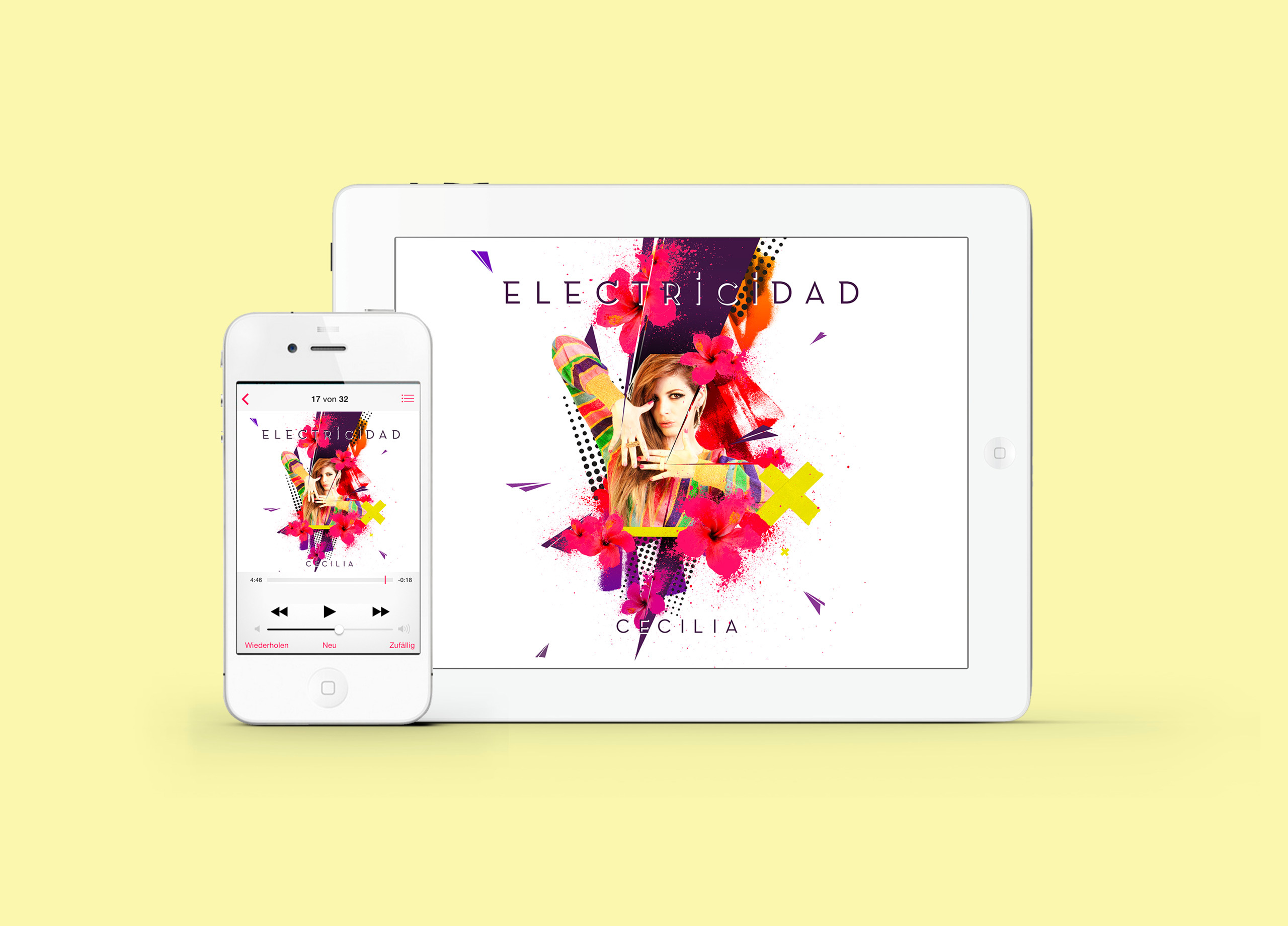 Ceci Electricidad Albumcover MHG Bern / Grafikdesign