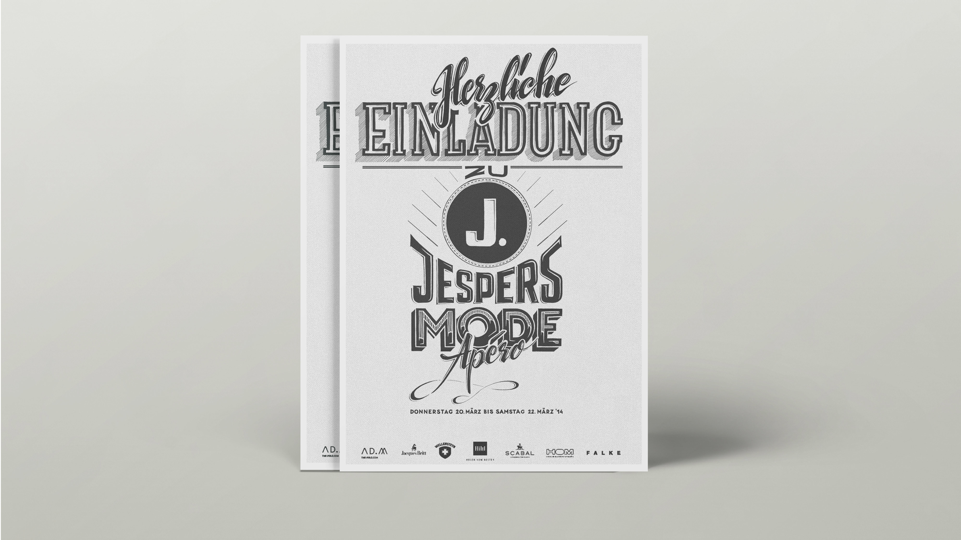 Jespers Einladung 03 MHG Bern / Grafikdesign