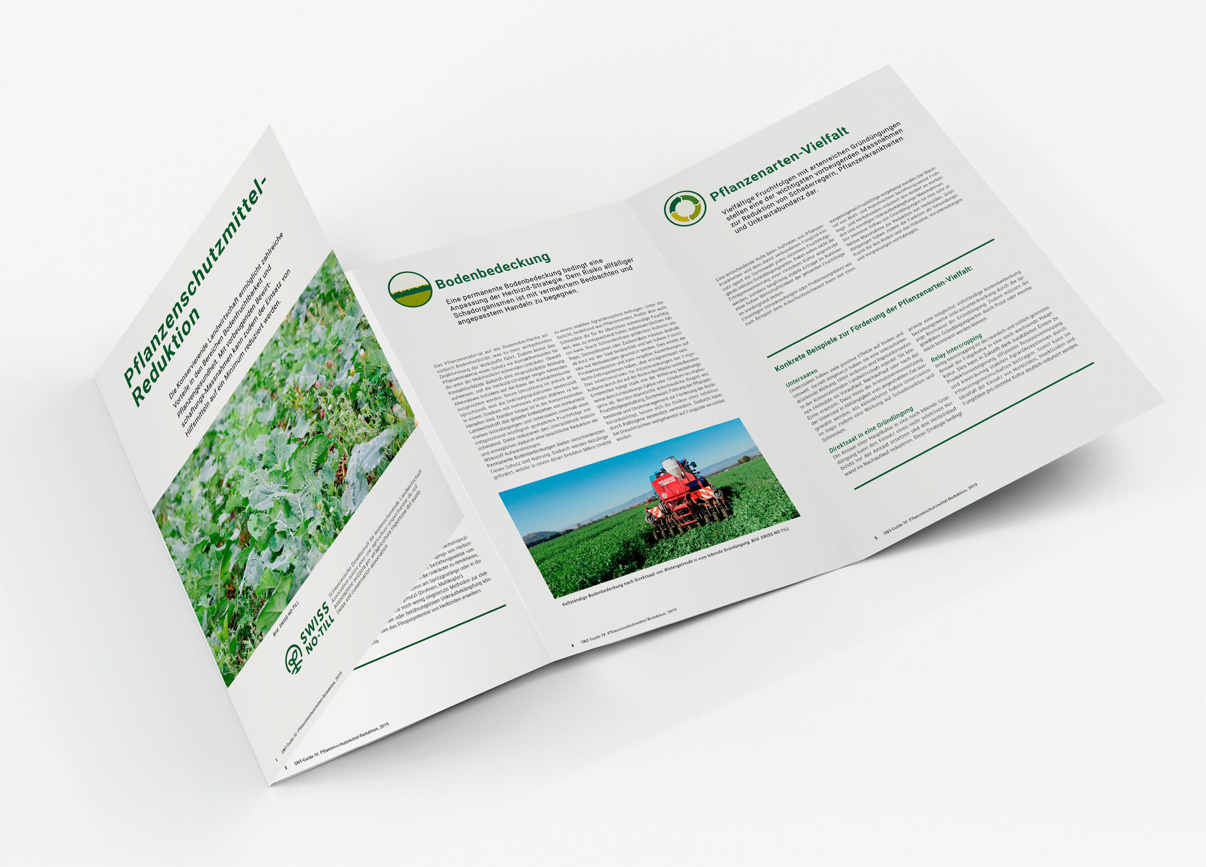 Swiss No Till Leporello 04 MHG Bern / Grafikdesign