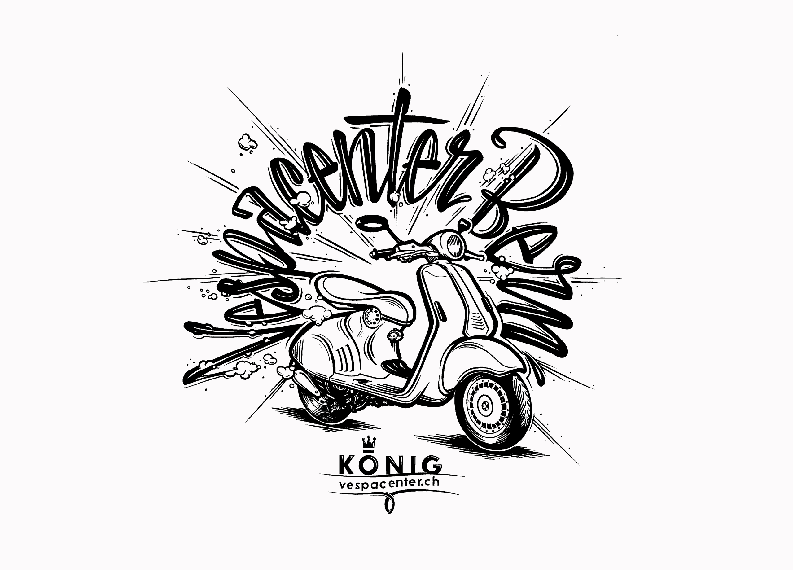 Vespacenter Illustration Sw MHG Bern / Grafikdesign