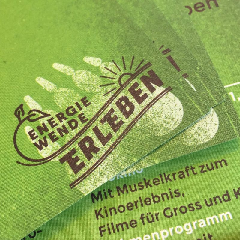 Energiewende Erleben Flyer MHG Bern / Grafikdesign