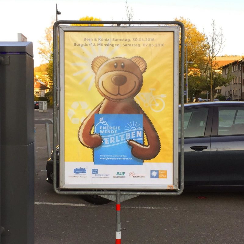 Energiewende Erleben Plakat F4 MHG Bern / Grafikdesign