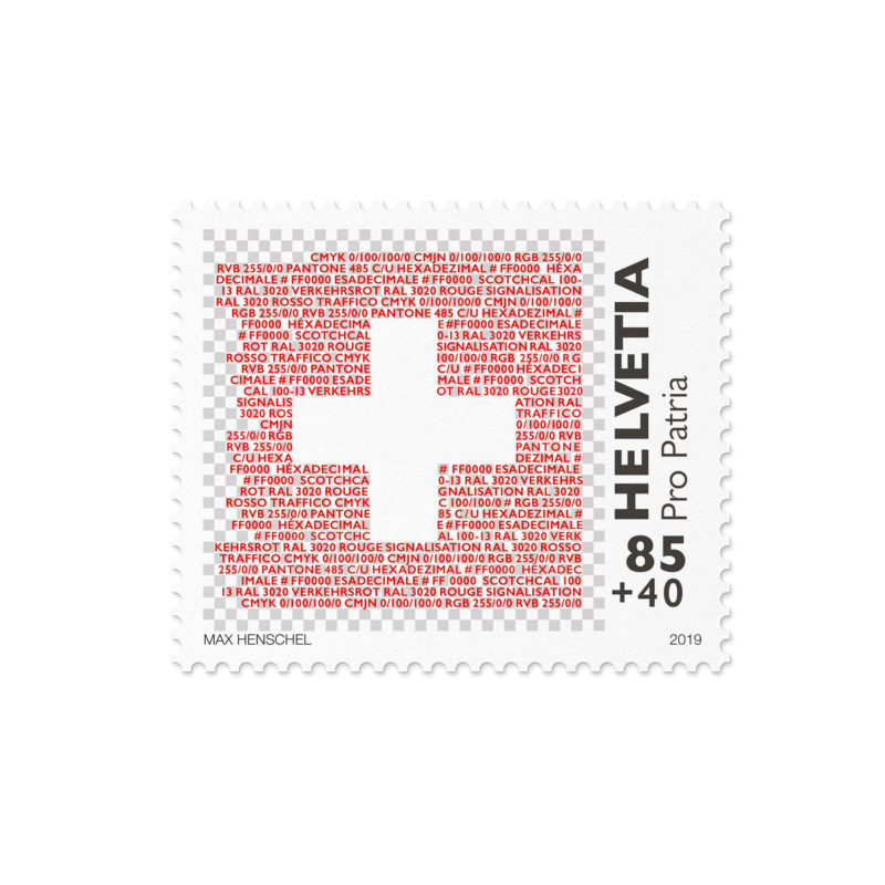 Propatria Briefmarke Schweizer Flagge 03 MHG Bern / Grafikdesign