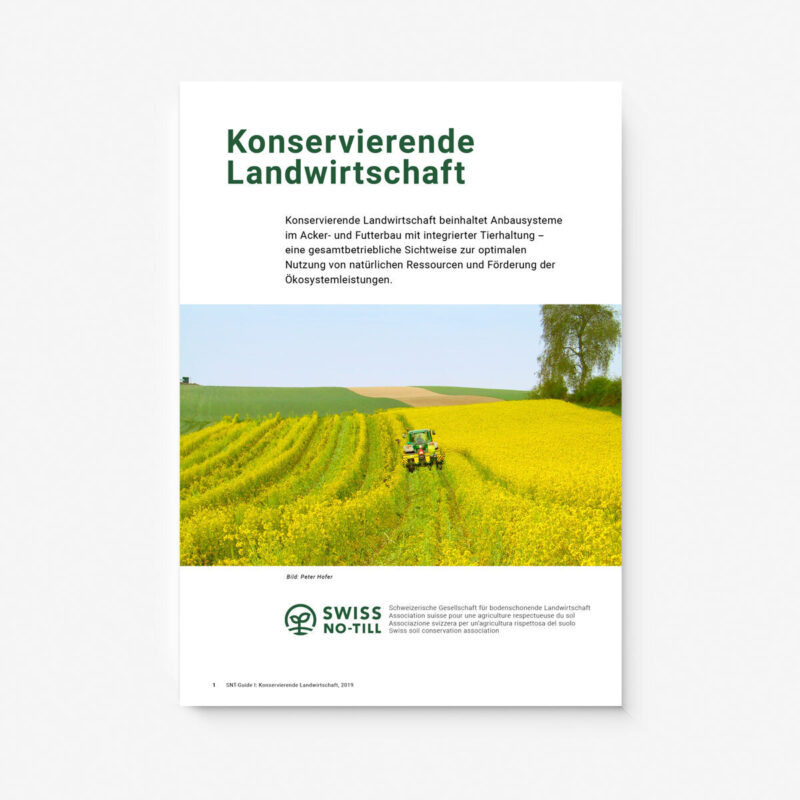 Swiss No Till Leporello 01 MHG Bern / Grafikdesign