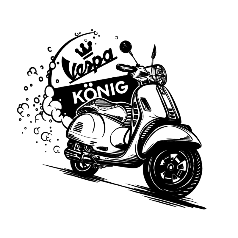 Vespacenter Bern Vespa Gts 300 Illustration 2020 02 MHG Bern / Grafikdesign